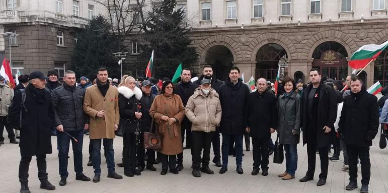24-те районни председатели на БСП-София на шествието за 3 март